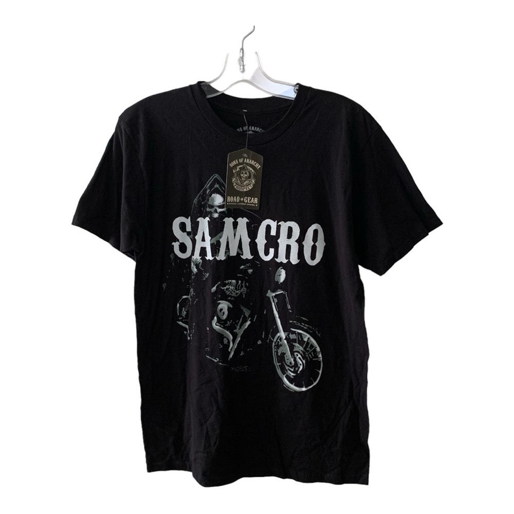 Sons of Anarchy SAMCRO Black Graphic T Shirt Road Gear Men’s Large and XL